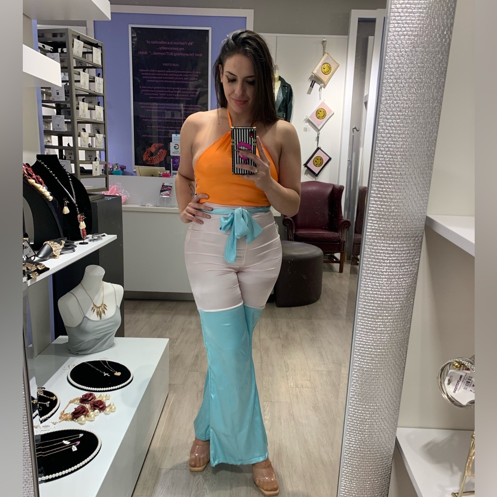 Pastel Colorblock Jumpsuit - Picture 5 of 5